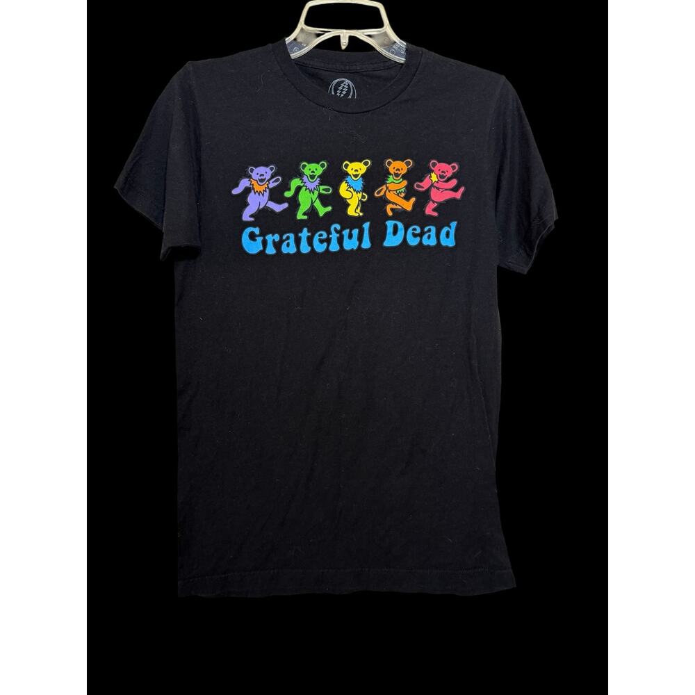 The Greatful Dead Black Official Merch Black T Shirt Dancing Bears Sz: Small C10